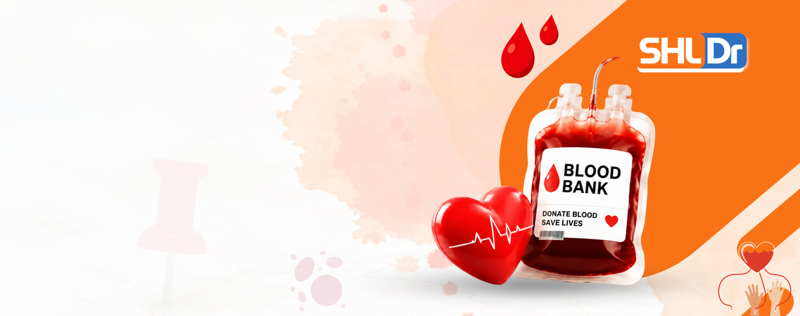 Blood bank staff checking blood units